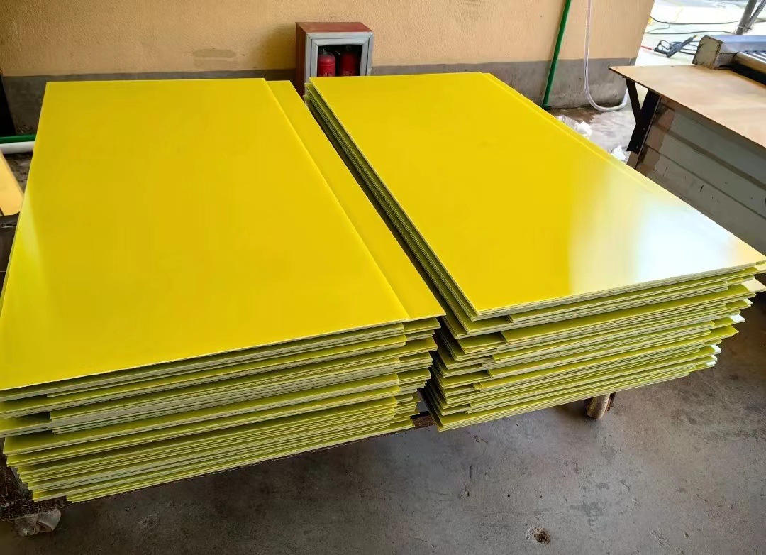 Fr4 Epoxy Resin Board Lithium Battery Insulation Processing Fiberglass Board High Temperature Resistant Flame Retardant Yellow 3240 Epoxy Board