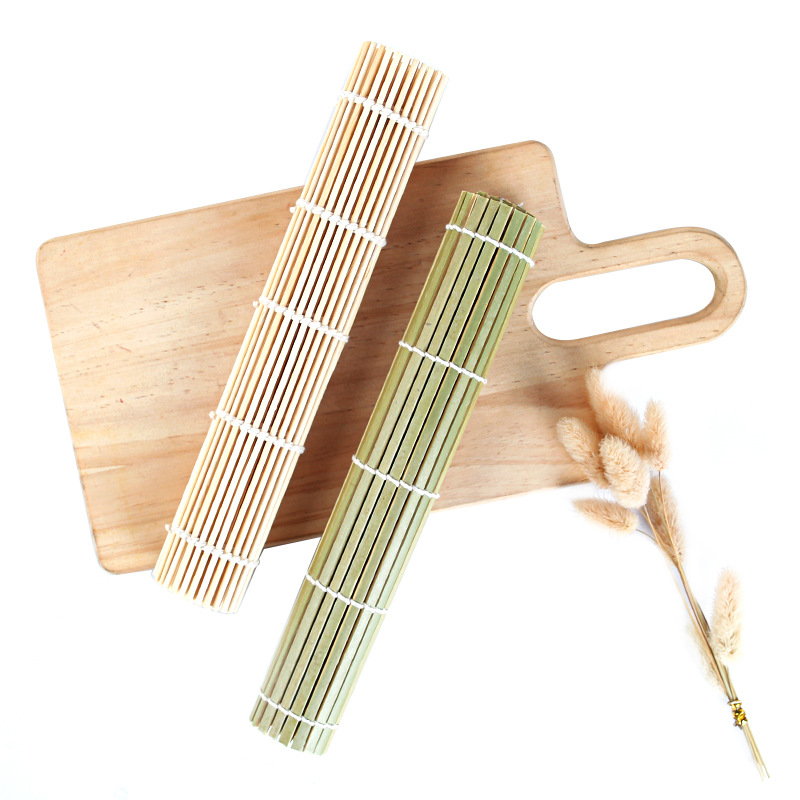 Bamboo sushi roller shutter green skin sushi roll sushi curtain Japanese Laver rice artifact sushi tool mold wholesale