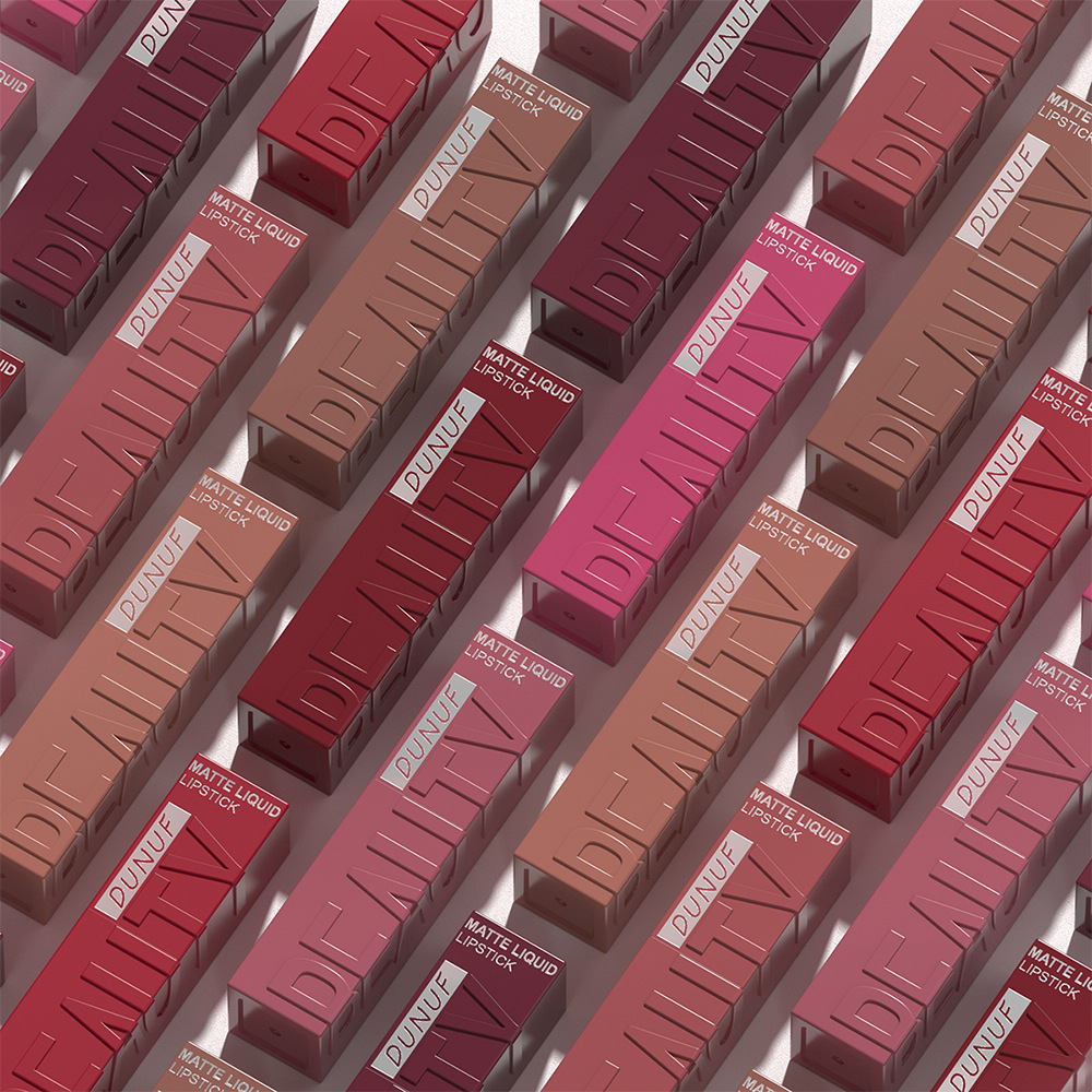 Dunuf 8-Color Square Tube Lip Gloss. Please Check! Link Disclaimer - Exclusively for Foreign Trade