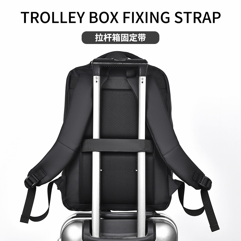 Cross-Border Business Men's Backpack, Fashionable Travel Women's Backpack, High-End Commuter Computer Bag, Lightweight Backpack