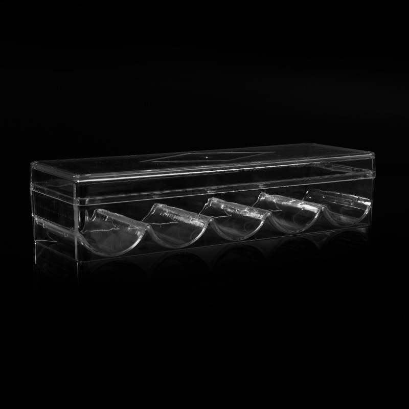 Can hold 100 chip box Texas Hold'em transparent card plate chip rack integral coin storage box code box