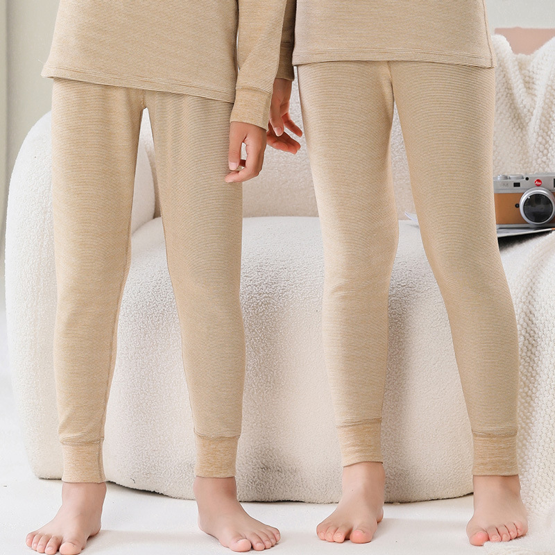 Children's pants de thin velvet girls' autumn and winter warm pants medium and big children thickened long pants Boys' single pants leggings brushed