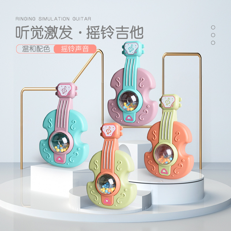 Newborn baby hand rattle bed Bell rattle sand hammer 0-6 years old baby children grip comfort toy batch