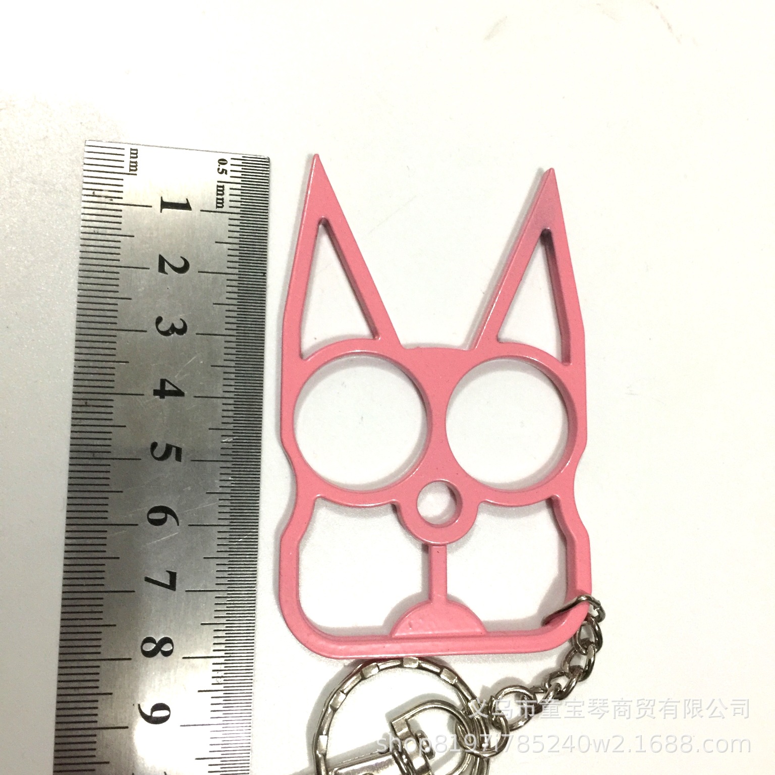 New Tiger Justice Black Cat Two Finger Buckle Single Finger Buckle Cute Cat Keychain Emergency Window Breaker Self-defense Supplies