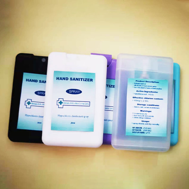 Water-Free Hand Sanitizer Hypochlorous Acid Spray 20ml Portable Card Spray, 10Ml/25Ml