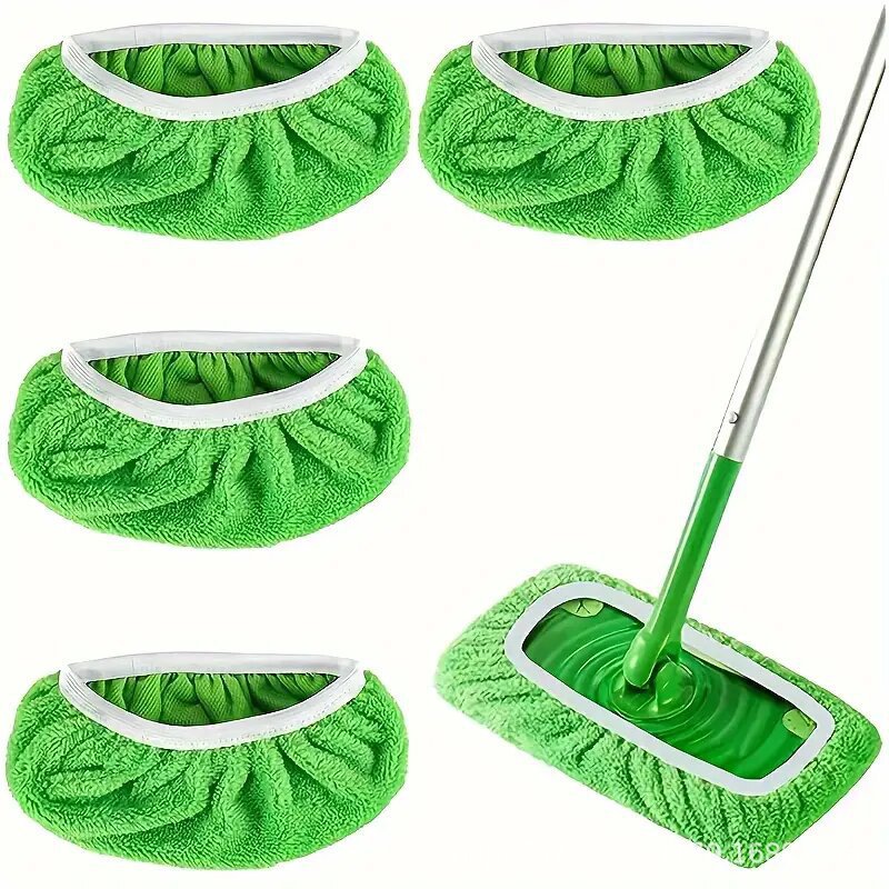 Suitable for Swiffer Mop Replacement Cloth Cover Mop Cloth Floor Mop Household Dry and Wet Dual-Use Rotating Mopping Cloth Cover
