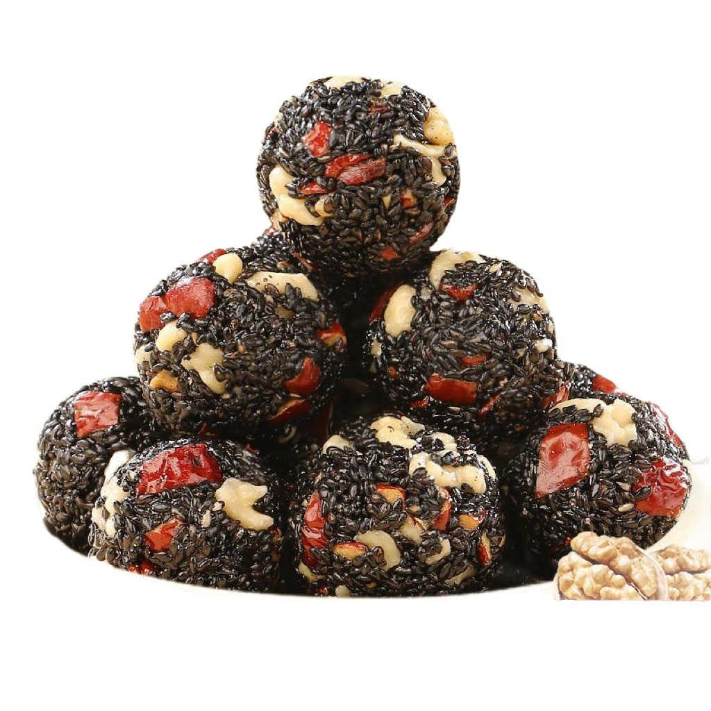 Astragalus, Codonopsis, Sesame Pills, Wolfberry, Red Dates, Walnuts, Black Sesame Pills, Individually Packaged Soft Glutinous Meal Replacement Pastries and Snacks