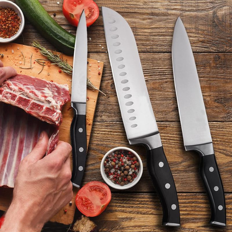 Amazon Hot Selling Stainless Steel Steak Knife Double Steel Head Die Casting Handle Steak Knife Fine Throw Handle Steak Knife Multi-use