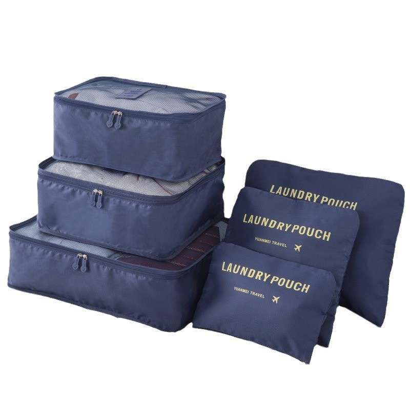 Travel Storage Bag Six-Piece Luggage Clothing Underwear Sub-Pacing Storage Bag Travel Four-Piece Clothes Storage Bag