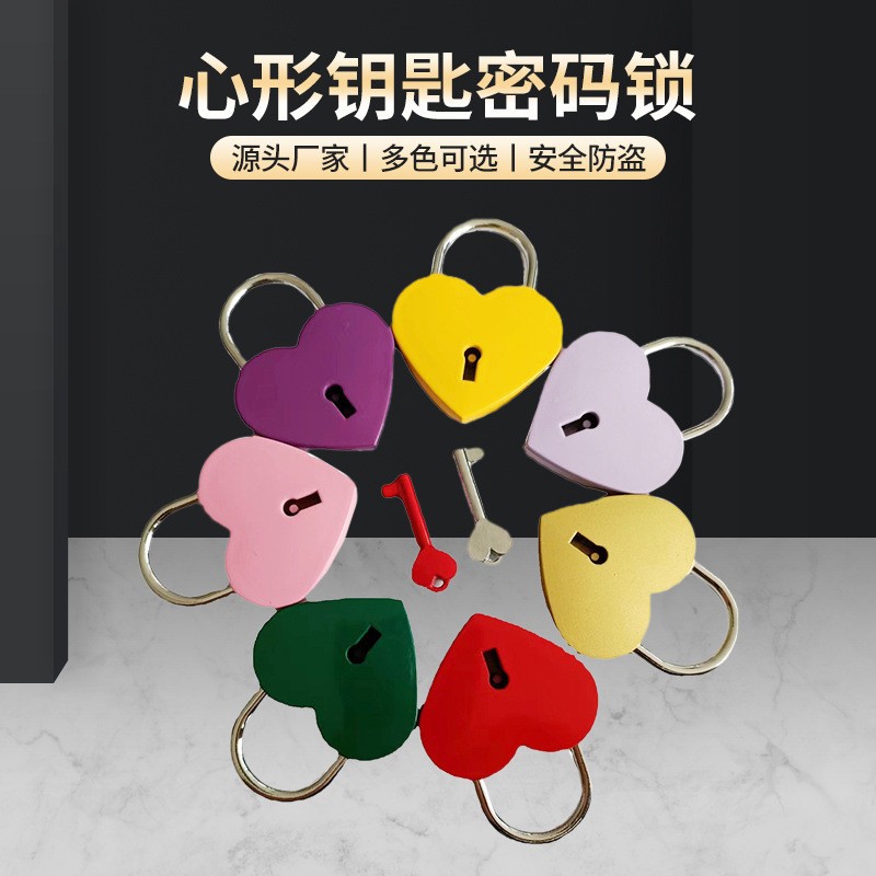 Свадебный замок в форме сердца с кодом, металлический сердечный замок для ящика, шкафа, чемодана, оптовая продажа замков с кодом в форме сердца
