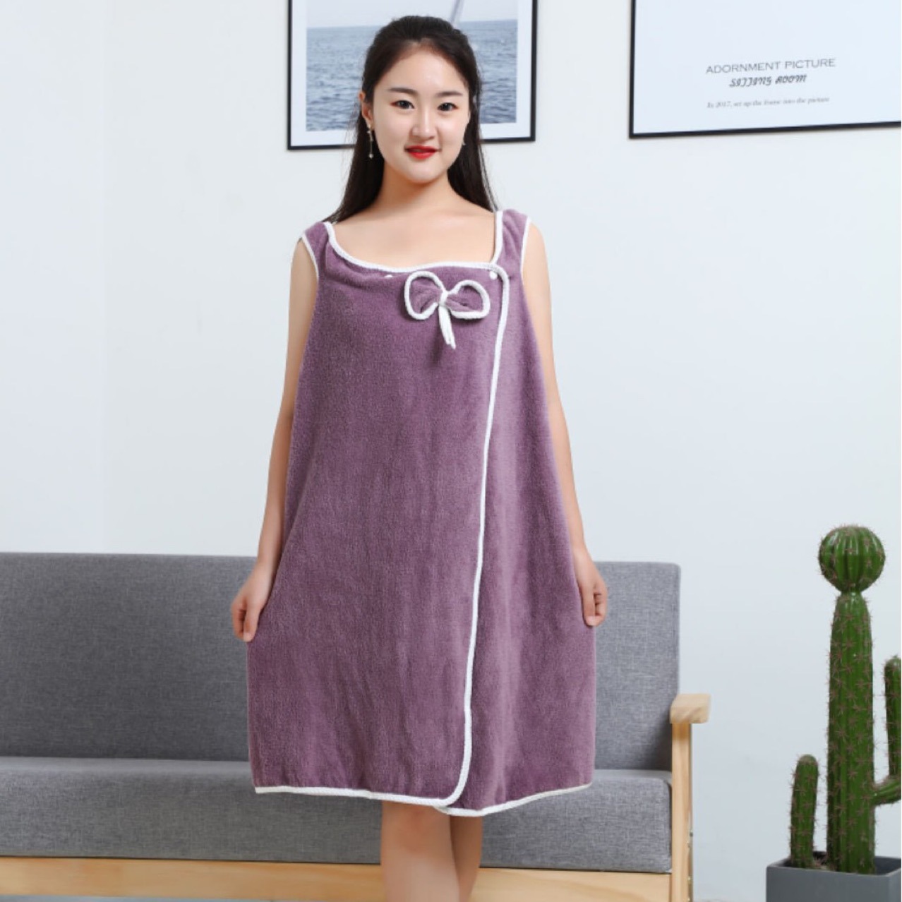 Wearable Bath Towel Women's Suspender Bathrobe Bath Skirt Thickened Wearable Bath Towel Vest Style Bath Towel Bath Towel Large Adult Summer
