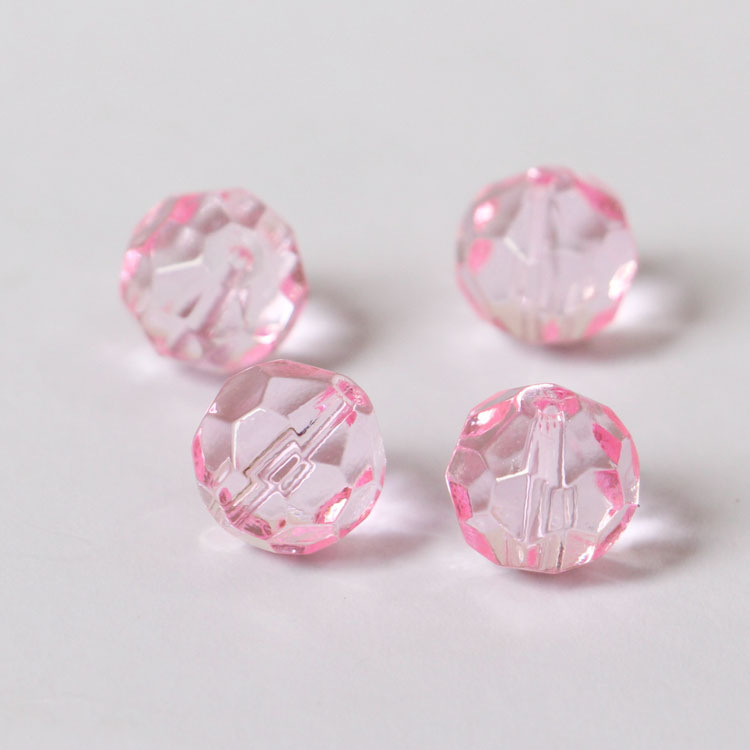 8/10/12/14/16mm Crystal 32 Faceted Beads through Hole Glass Loose Beads Crystal Lamp Bead Curtain Decorative Accessories DIY