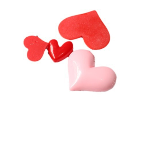 DIY Resin Accessories Large, Medium and Small Heart Peach Heart Mobile Phone Case DIY Material DIY Refrigerator Magnet Accessories