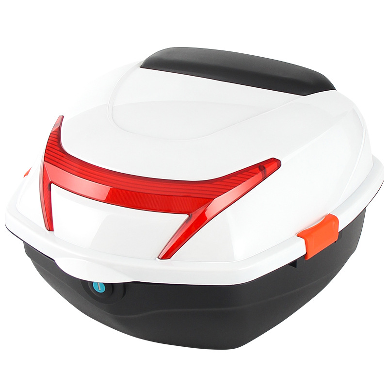 Electric car trunk thickened large pedal motorcycle tail box storage box anti-shake toolbox battery car universal