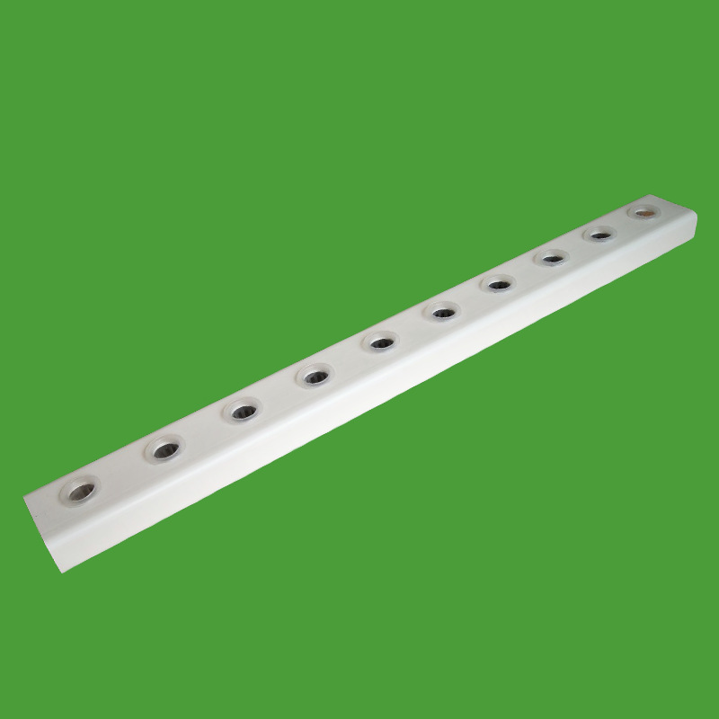 Pvc Plastic Square Tube Profile Rectangular Tube Planting Drainage Breeding Hydroponic Tube Household Hydroponic Vegetable Growing Tube Decoration Tube