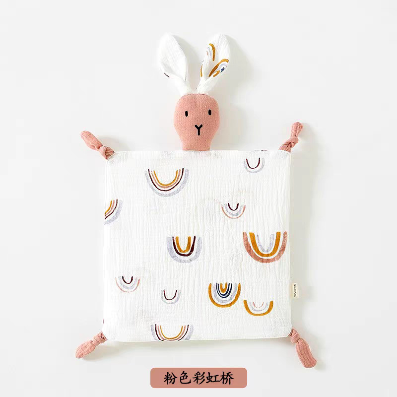 Label Soothing Towel Baby Can Chew and Sleep Baby Sleeping Abbebe