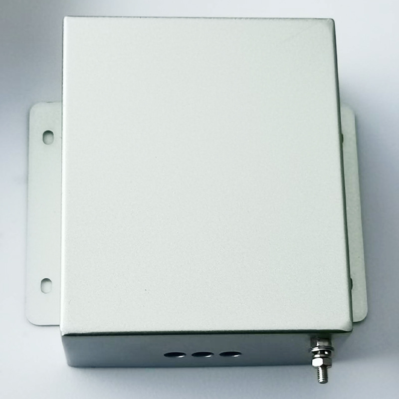 Power Filter Housing, Two Terminal Ports and Three-Phase Three-Wire Port, Silver Spray Paint Surface, Any Size to Choose from