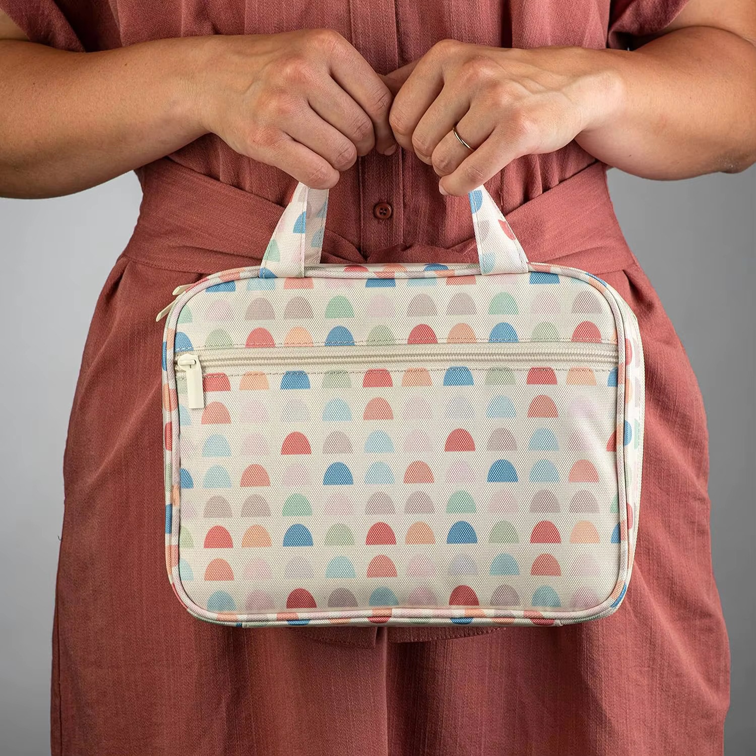 Book Bags Wholesale Custom Printing with Zipper Big Size Women Floral Cover Box School Bag