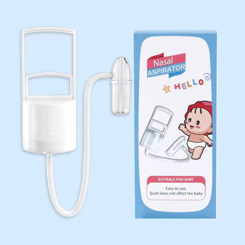 Cross-Border Handheld Hand-Pulled Nasal Aspirator Negative Pressure Imitation Reflux Manual Nasal Aspirator Baby Anti-Nasal Congestion Nasal Cavity Cleaner