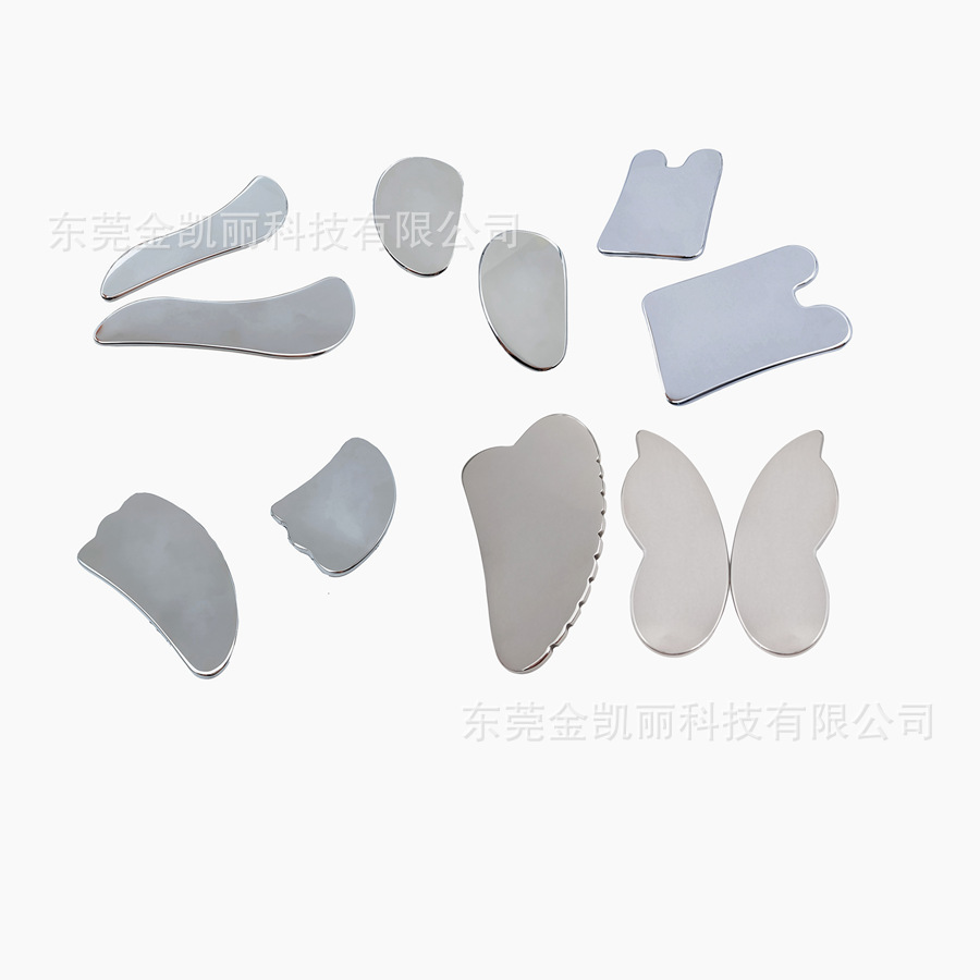 304 stainless steel scraping plate collection lifting massage facial beauty tools metal scraping plate
