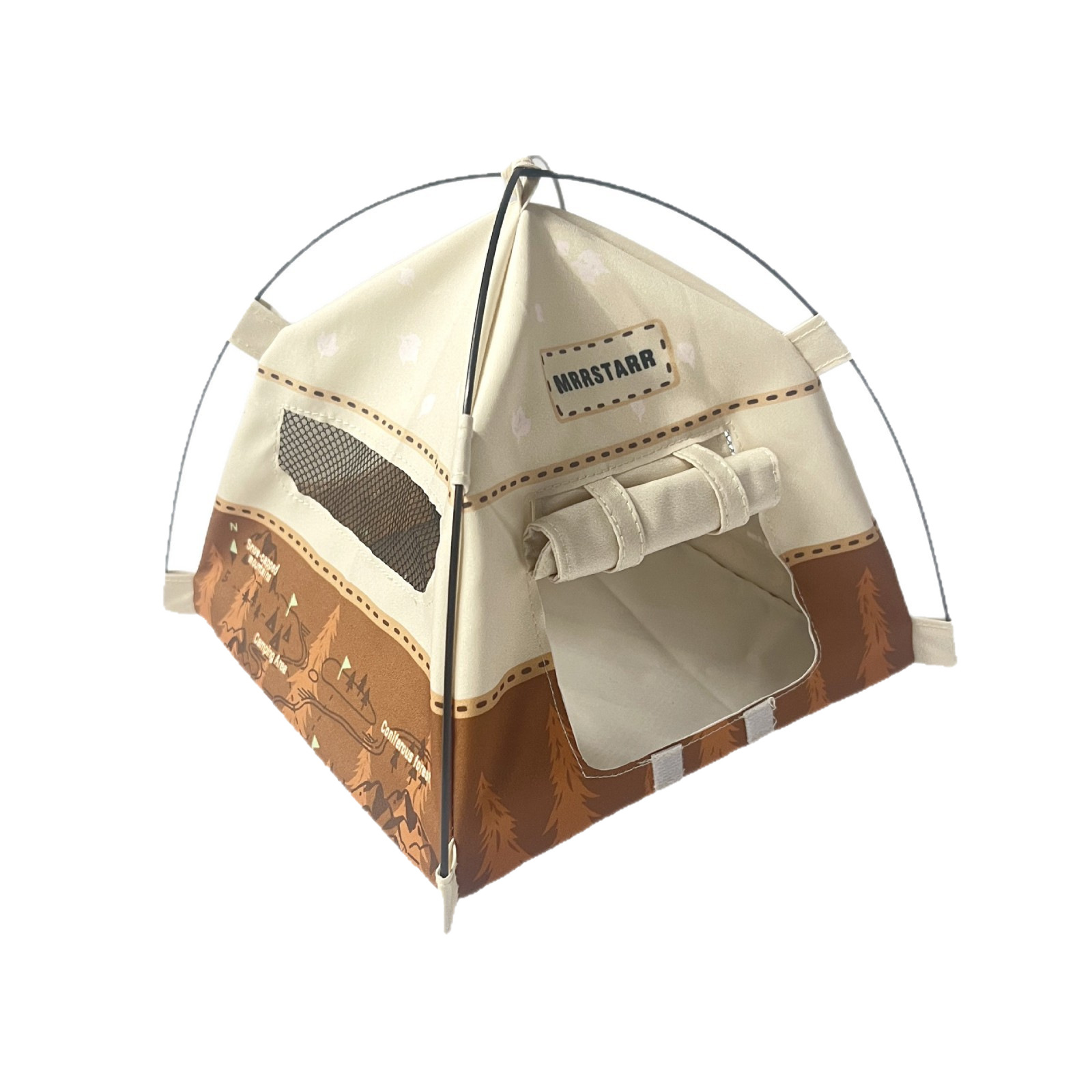 Cross-Border 1:12 Miniature Simulation Shooting Props Mini Camping Tent 10cm Dollhouse Toy Ornament