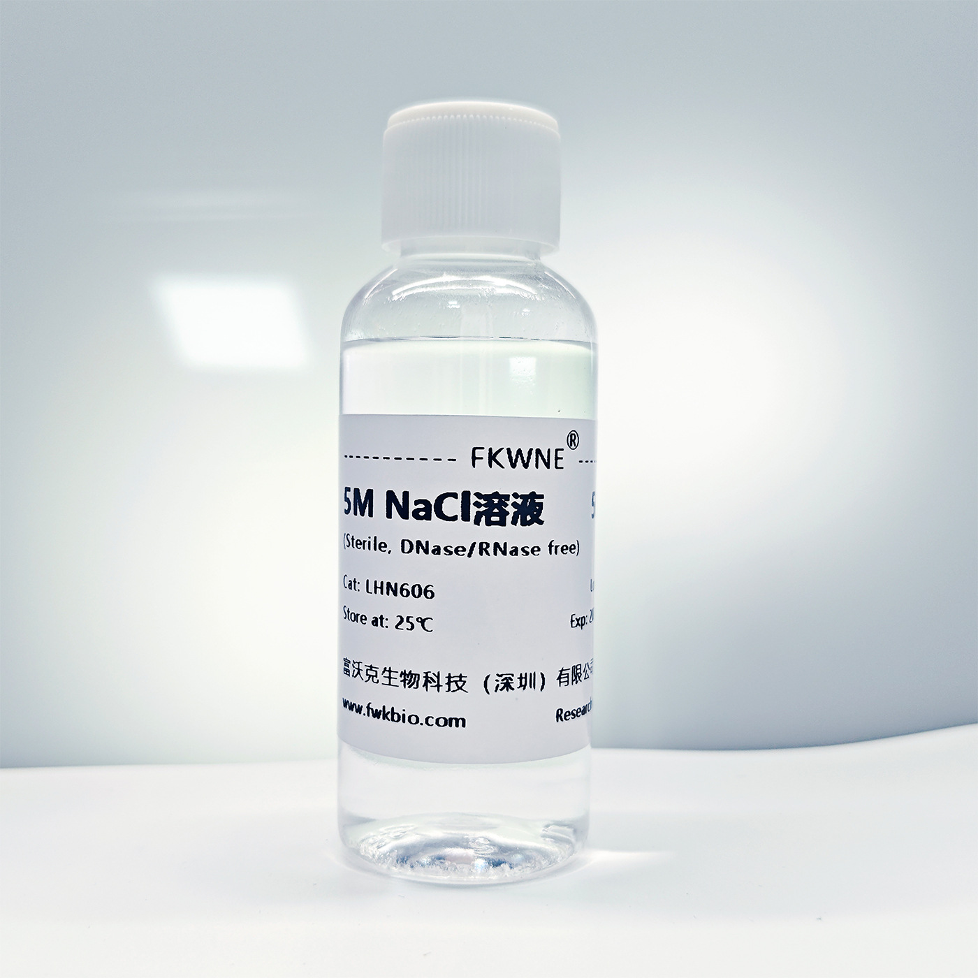 Sodium Chloride Solution 5m Nacl Sodium Chloride Biological Reagent 50/100/250/500/1000ml Fwk
