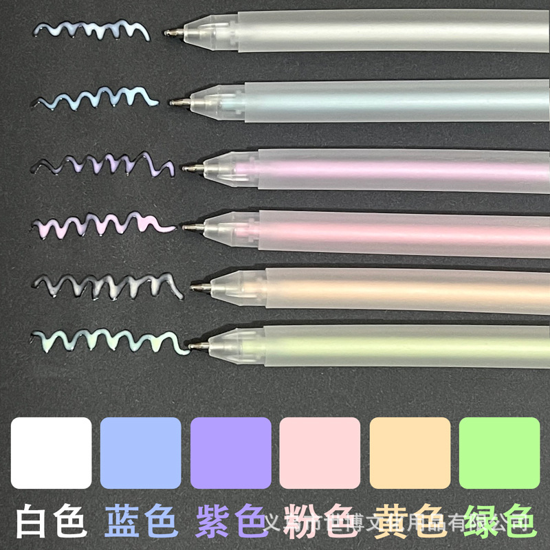 Student Journal Dot glue pen pull cap type quick-drying children's creative macaron color journal pen type dispensing pen wholesale