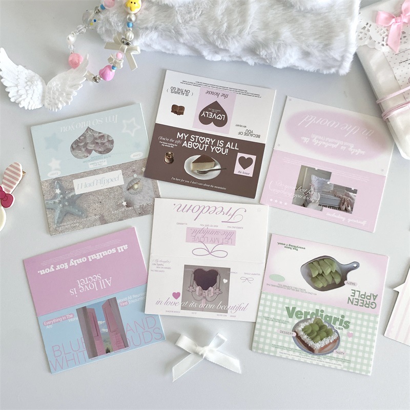 Ins Korean Card Head Card Back Packaging Base Card Korean Packaging Out Card Protection Jewelry Baking Gift Packaging Card