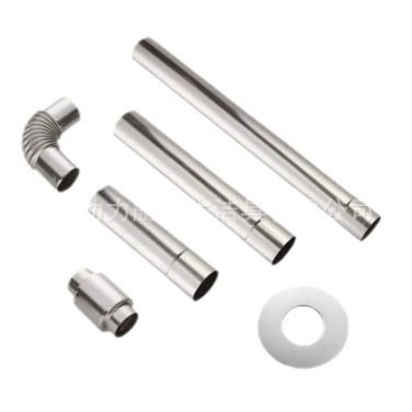 Supply gas water heater exhaust pipe elbow 201 304 stainless steel smoke exhaust pipe crimping 60 caliber exhaust pipe