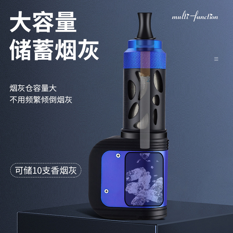 Driving artifact smoking can't drop soot thickness dual-purpose lazy person cigarette holder arc smoking device portable car ashtray