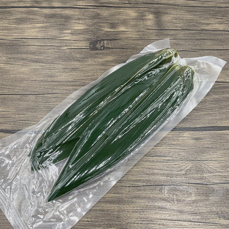 Vacuum Fresh Bamboo Leaves Japanese Cuisine Plate Sushi Mat Japanese Style Small Zongye Rotisserie Plate Decorative Green Bamboo Leaves