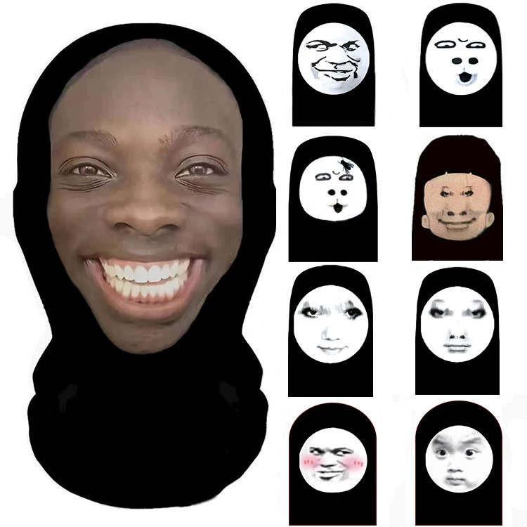 Оптовая продажа забавных масок, маска-шутка, головной убор с сеткой