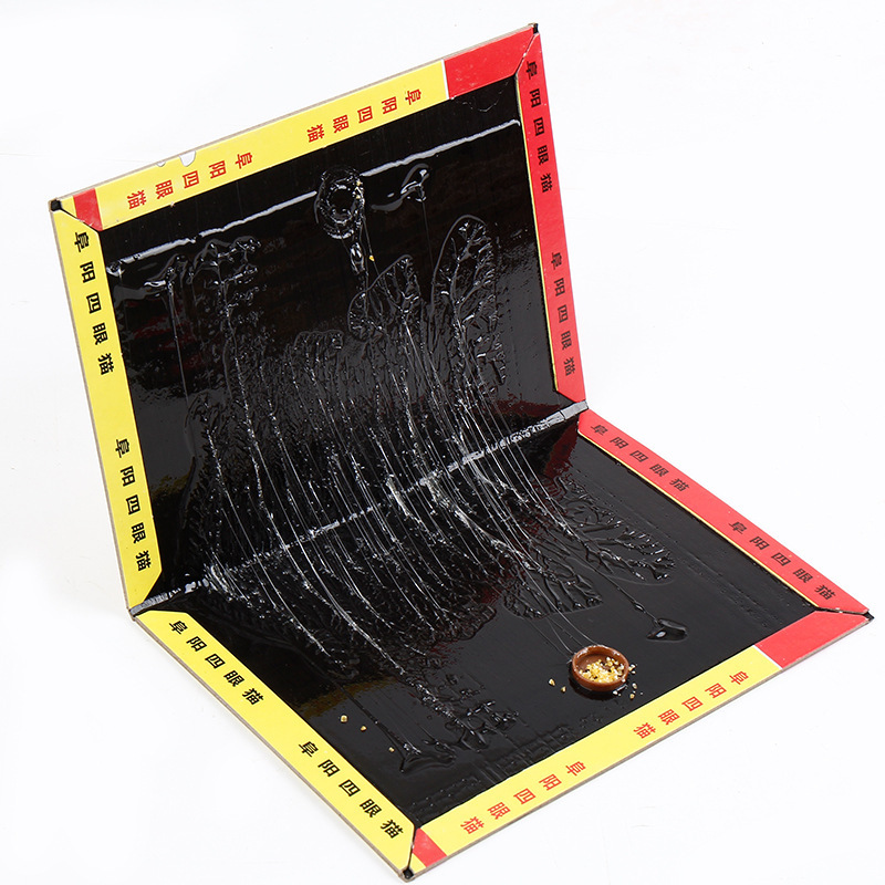 Factory direct supply sticky mouse plate trap daily rat exterminator mouse glue strong sticky mouse plate spot wholesale