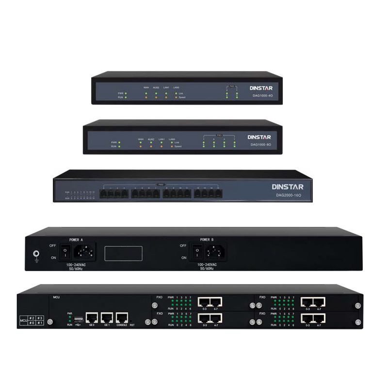 Dingxin Tongda 4/8/16/32 FXO interface analog voice gateway telephone line to SIP Access Gateway