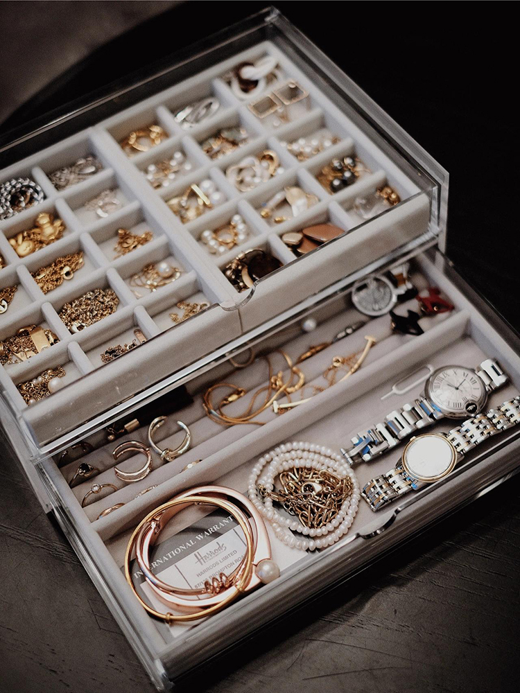 Новая акриловая шкатулка для хранения, ящик для ювелирных изделий, высококачественная роскошная шкатулка для украшений, кольца, серьги