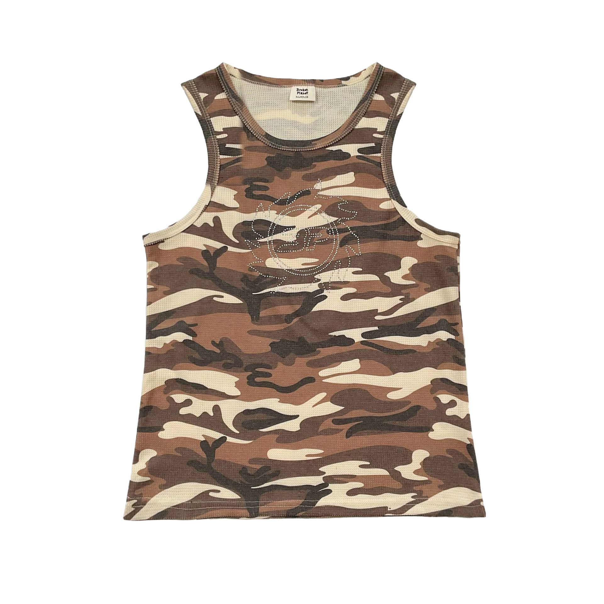 Cz Alcatraz Heavy American Heavy Industry Embroidered Threaded Knitted Vest Men's New Slim Sports Fitness Top Trendy