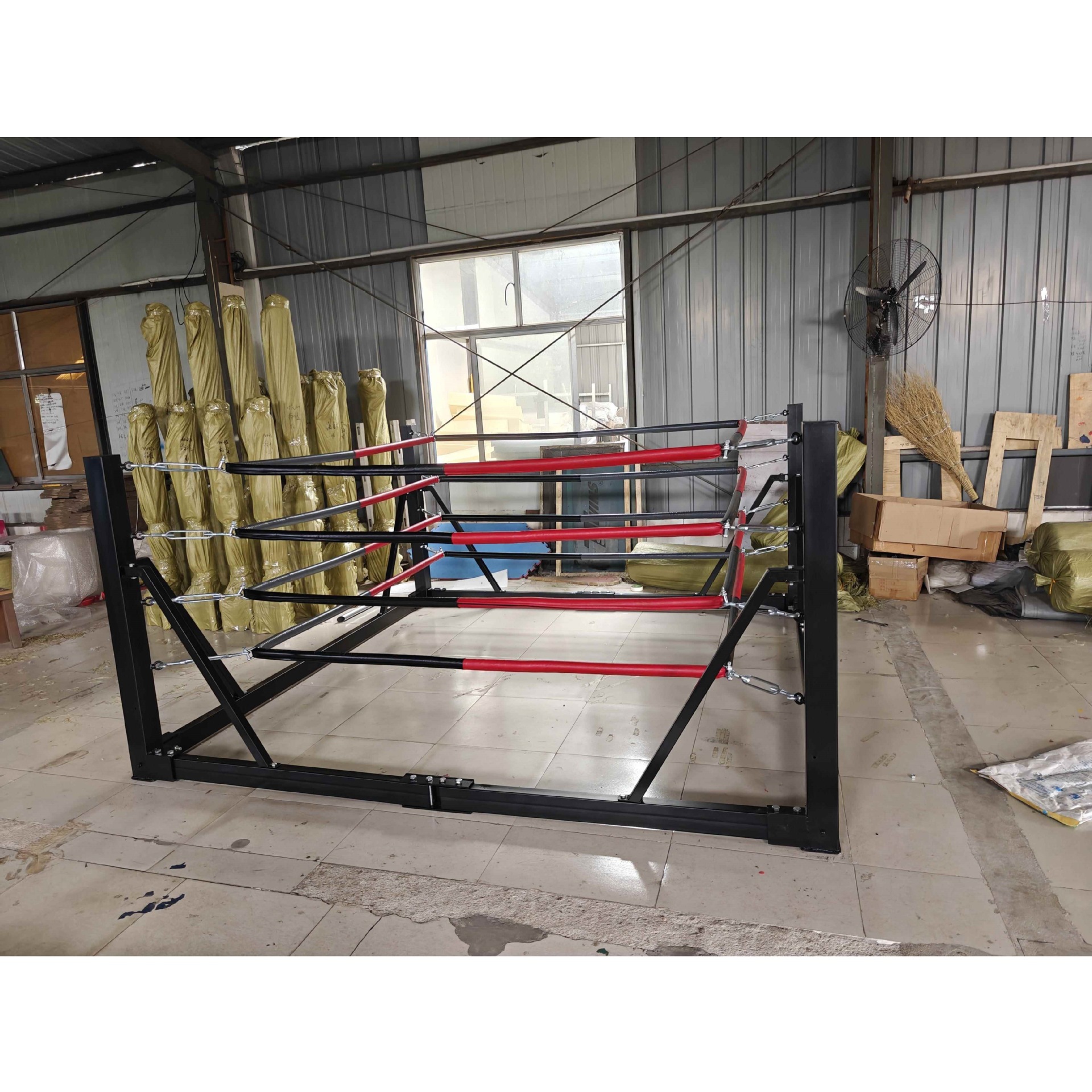 Foldable Portable Storage Boxing Ring for Muay Thai and Kickboxing Competitions