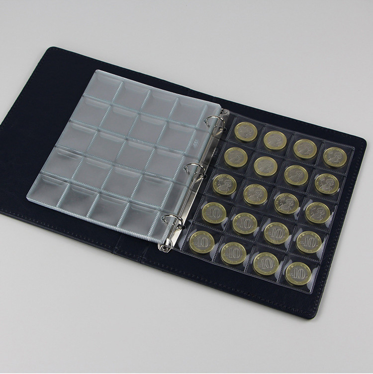 Micro in-line loose-leaf inner page 20 12 3 hole in-line coin inner page 195*160mm appearance