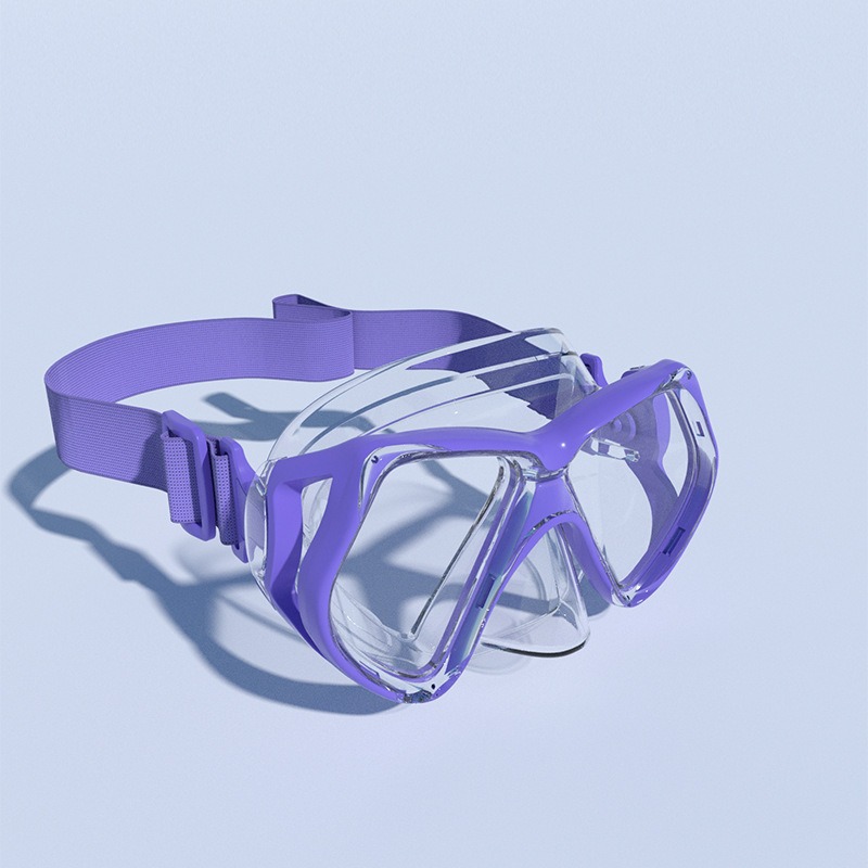 New Diving Goggles, Snorkeling Essential Set, Waterproof Silicone Tempered Glass, Amazon Best-Selling Cross-Border Eye Protection, Europe and America