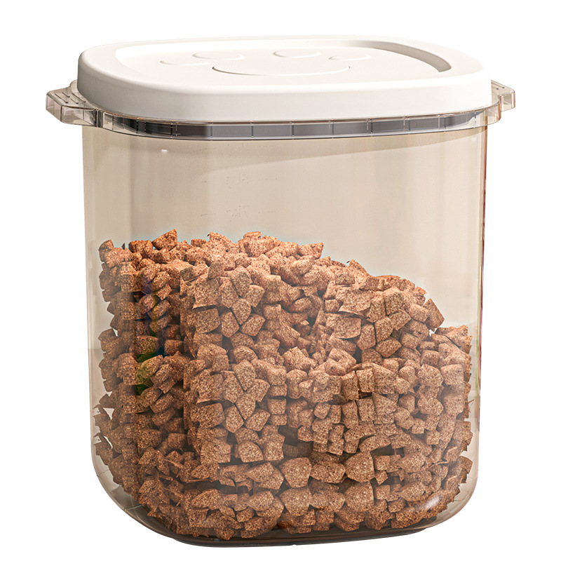Cat Food Storage Bucket Dog Food Sealed Bucket Cat Pet Food Storage Bucket Sealed Storage Household Food Box