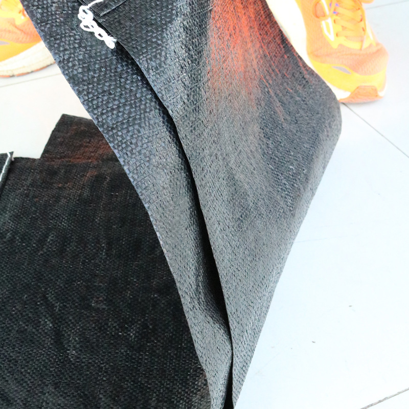 Woven Bags Are Thickened, Sun-Resistant, Anti-Aging, Flood-Proof and Water-Resistant, Carbon Black Woven Bags, Greenhouse Garbage Landfill Woven Bags, Pe