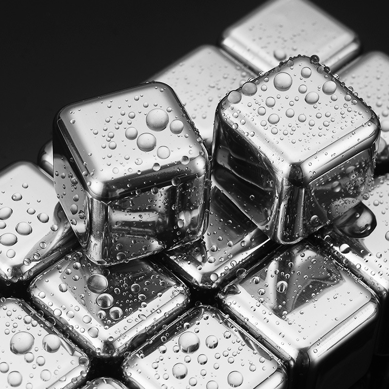 304 Stainless Steel Ice Cubes, Metal Ice Particles, Beer Ice Balls, Iron Ice Wine Stones, 316 Food Grade Artifacts, Titanium Ice Cubes
