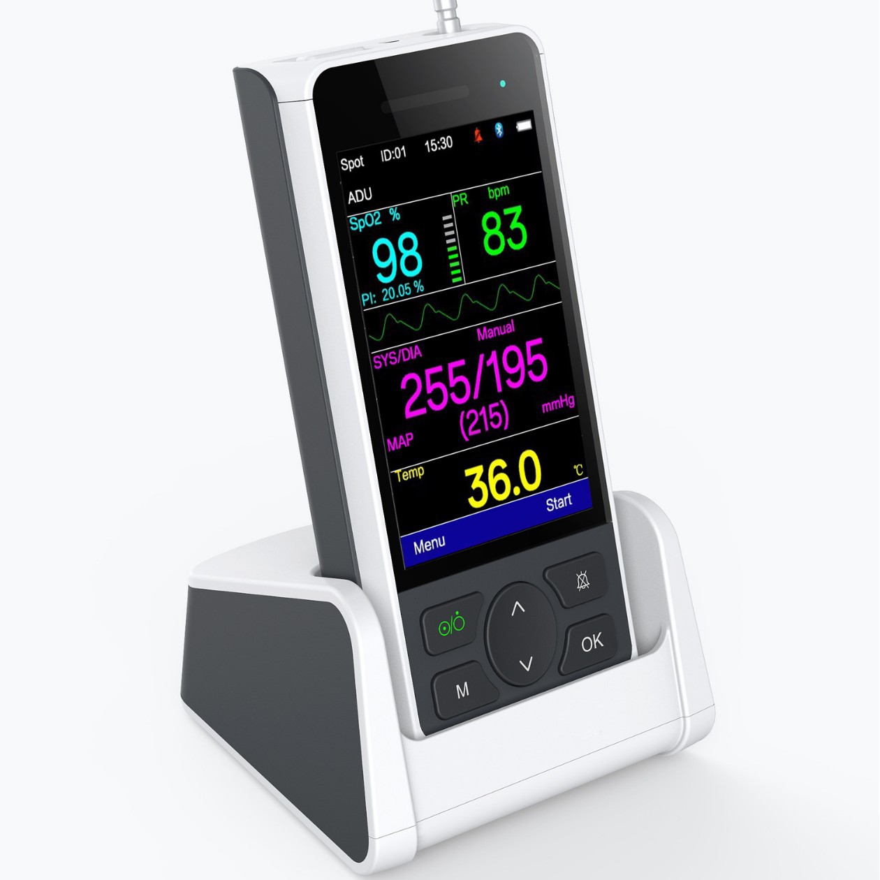 Youruien Rnpet 100 Veterinary Three-Parameter Animal Monitor Cat and Dog Monitor Upgraded Handheld Monitor