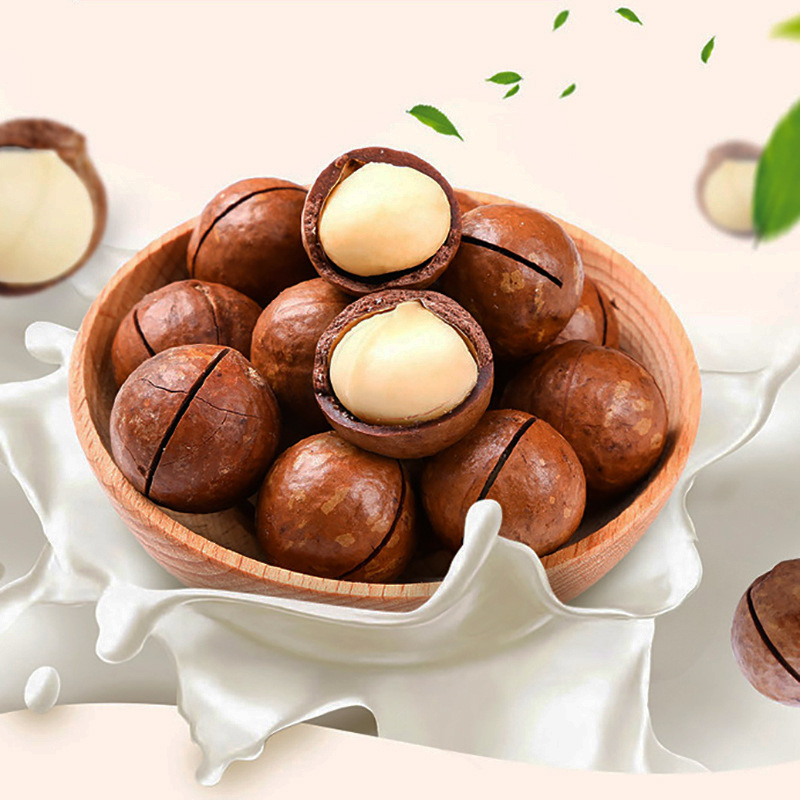 Baicao Flavored Macadamia Nuts 100g Box Size 60 Packs of Crispy Nuts and Delicious Creamy Snacks