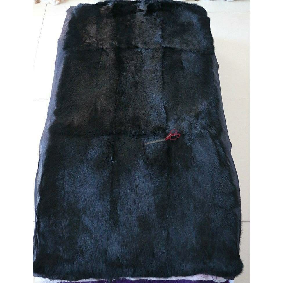 In-Stock Instant Delivery Rabbit Fur Whole Skin Patchwork Fur Mattress Clothing Lining Outerwear Warm Fur