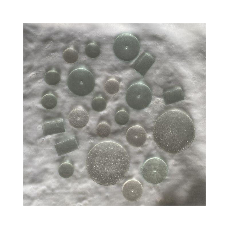 Manufacturer Supplies Yinxia Glass Lighting Glass Piece Projection Lamp Glass Water Ripple Diamond Embossed Glass Customization