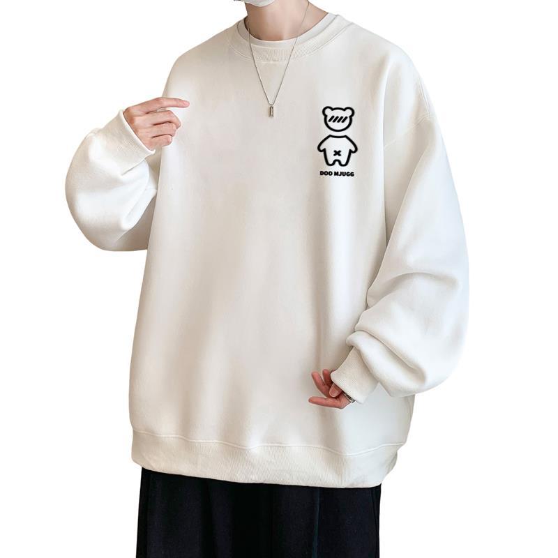 Explosions! Autumn Jacket Men's Round Neck Sweater Men's Hong Kong Style Long Sleeve T-shirt Men's Jacket Men's WY343-P28