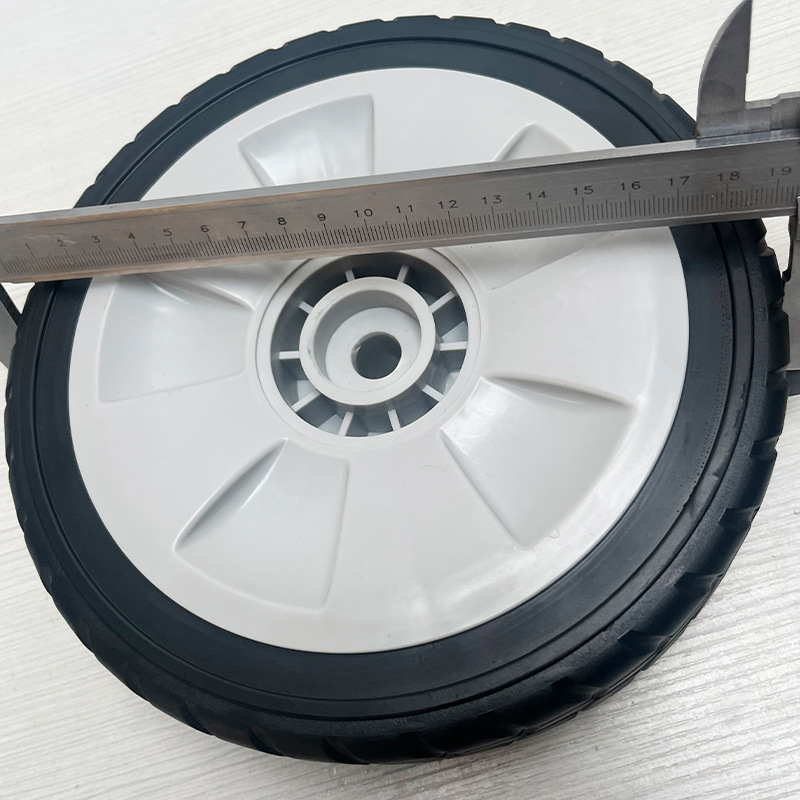 Factory Direct Supply of Lawn Mower Wheels, Air Compressor Parts, Caster Wheels, Air Pumps, Thickened Wear-Resistant Rubber Plastic Wheels Wholesale