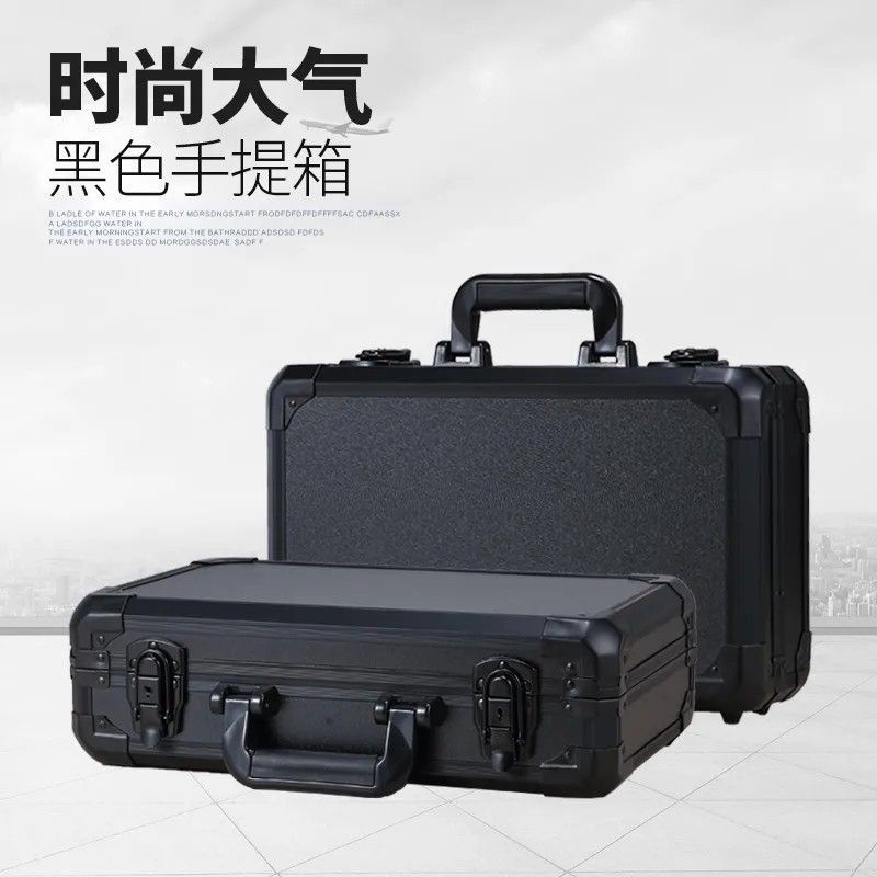 Large-Capacity Multifunctional Aluminum Alloy Box Portable Tool Box Camera Monitor Storage Portable Sample Box