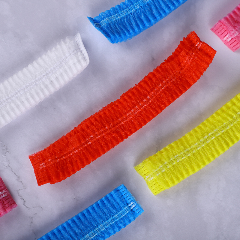Wholesale Disposable Strip Hats Non-Woven Hats Dustproof Breathable Beauty Salon Food Catering Headgear Breathable Dustproof